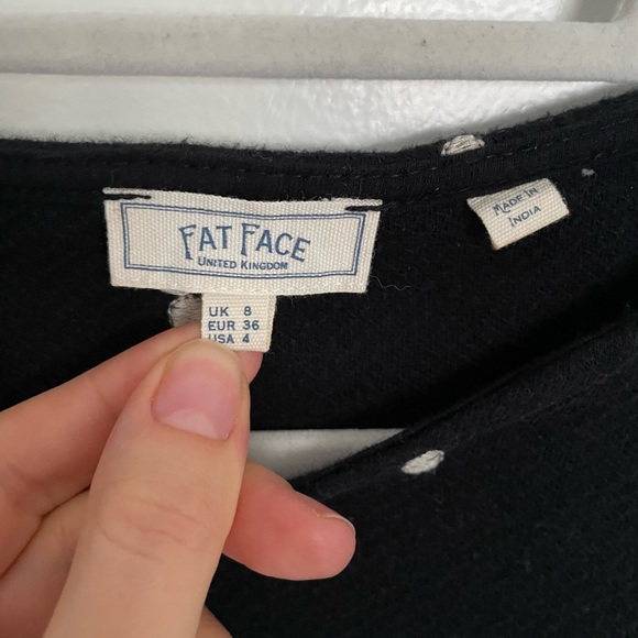 Fat Face 3/4 sleeve polka dot shirt, size 4 - Picture 4 of 5